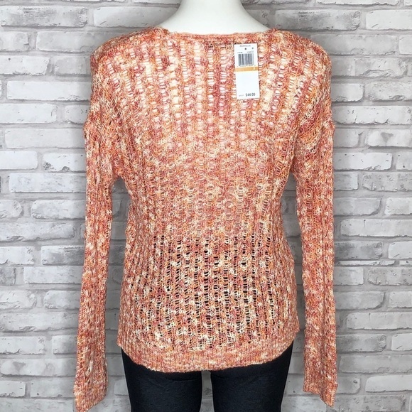 Freshman v-neck pointelle knit sweater, NWT, small - Picture 2 of 9